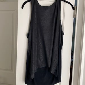 Lightweight Black Faux Snakeskin Tank